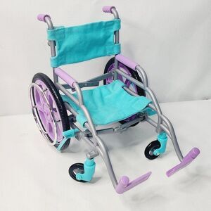 My Life As American Girl Doll Wheelchair for 18"‎ Dolls Purple Teal